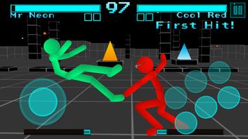 Stickman Fighting Neon Warrior poster