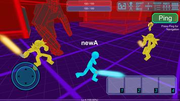 Stickman Neon Warrior Multiplayer capture d'écran 3