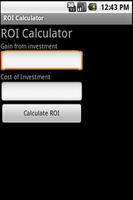 ROI Calculator capture d'écran 1