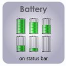 Battery on Status Bar APK