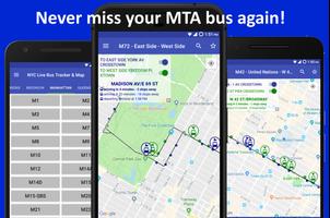 NYC Live Bus Tracker & Map Plakat