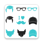 Man Face Editor : Hair style , Beard, Cap, etc icône