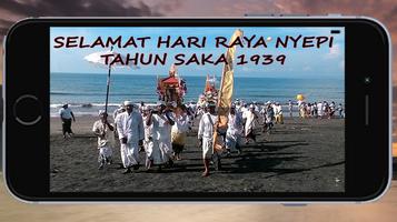 Nyepi Day Greeting Cards Affiche