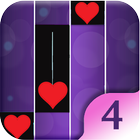 Pink Heart piano tils4 أيقونة