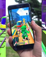 3D Subway Ninja Hat Surf Tori Fight imagem de tela 2