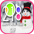 Happy new year GIF icon