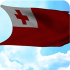 Tonga Flag 3D Free icono