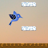flappy blue sparrow