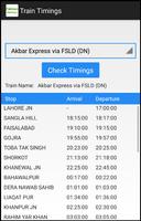 Pakistan Railways Timings capture d'écran 3