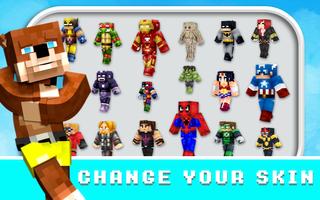 Superhero Skins MOD for MCPE poster