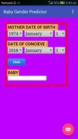 Baby Gender Predictor Plakat