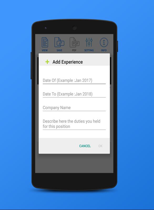Free Cv Creator для андроид скачать Apk