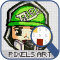 Pixel Art Fortn Nite - BattleRoyal Number Coloring