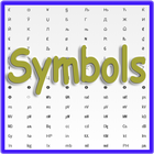 Ir de símbolos de texto icono