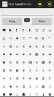 برنامه‌نما Text Symbols Go عکس از صفحه