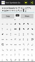 برنامه‌نما Text Symbols Go عکس از صفحه