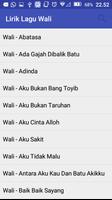 پوستر Lirik Lagu Wali