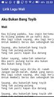 برنامه‌نما Lirik Lagu Wali عکس از صفحه