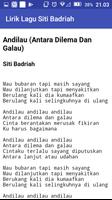 Lirik Lagu Dewi Persik capture d'écran 2