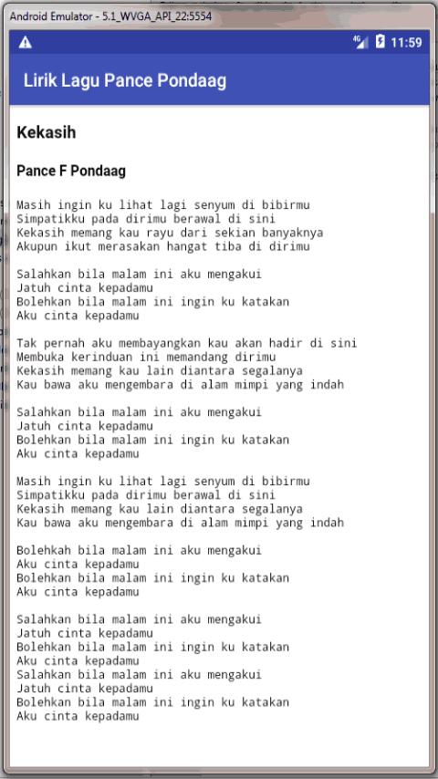 Teks Lagu Pance Pondaag - Nurma Edu