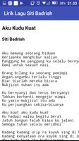 Lirik Lagu Siti Badriah screenshot 1