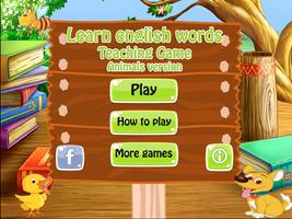 English Words - Teaching Game Affiche