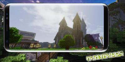 Realistic extreme graphics mod for Minecraft โปสเตอร์