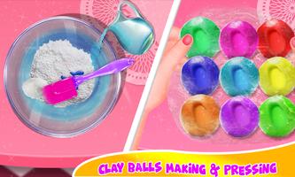 DIY气球粘液冰沙和粘土球粘液游戏 截图 1