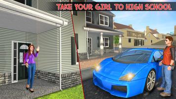 Virtual Neighbor Girl : Family Home Games 스크린샷 1