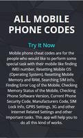 All Mobile Phone Codes capture d'écran 1