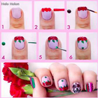 آیکون‌ nail art step by step designs