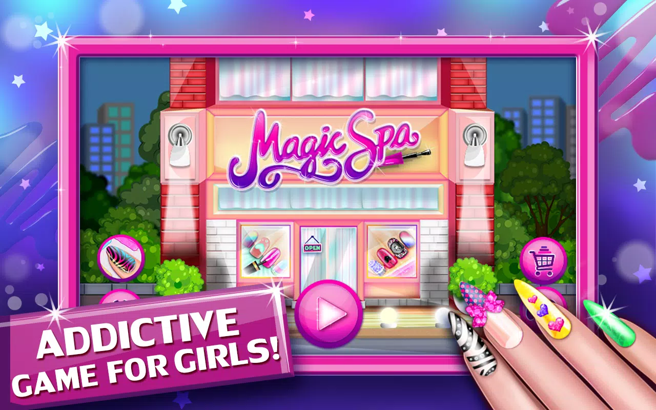 Jogos de O Salão de Manicure da Hello Kitty no Meninas Jogos