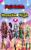 Monster Girls high Nail Salon Affiche