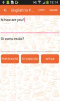 English to Portuguese Translat capture d'écran 1