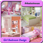 Beautiful Girl Bedroom Design icône