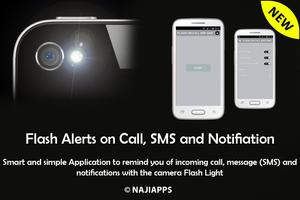 Alerte flash sur appels et SMS Affiche