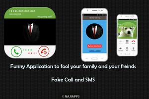 Fake Call and Sms Prank Affiche