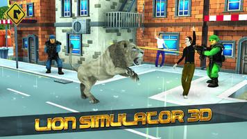 Lion Commando Hunting Game Affiche