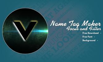 Name Tag Maker - Focus and Filter captura de pantalla 3