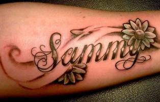 Desain Tattoo Nama poster