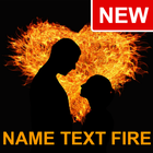 Name Text Fire icono