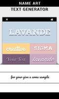 Name Art - Text Generator Plakat