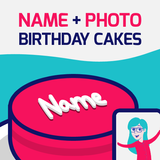 Birthday Cake With Name And Ph icono