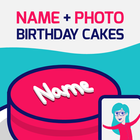 Birthday Cake With Name And Ph icône