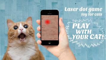 Laser dot game: toy for cats poster