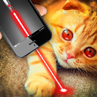 Real laser voor kat grap-icoon
