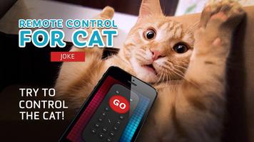 Remote control for cat joke Affiche