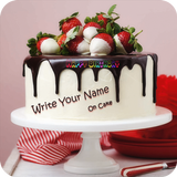 Name Photo On Birthday Cake icon