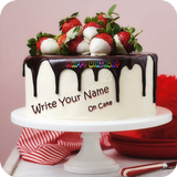 Name Photo On Birthday Cake icône