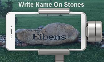 Write Name On Stone – Stone Art poster